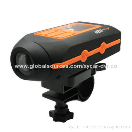 1.5-inch TFT HD LCD Screen Helmet Camera with High-definition/Motion Detection/G-Sensor Function